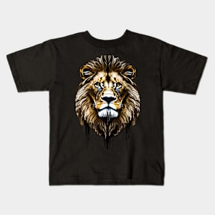 Majestic Lion Portrait Kids T-Shirt